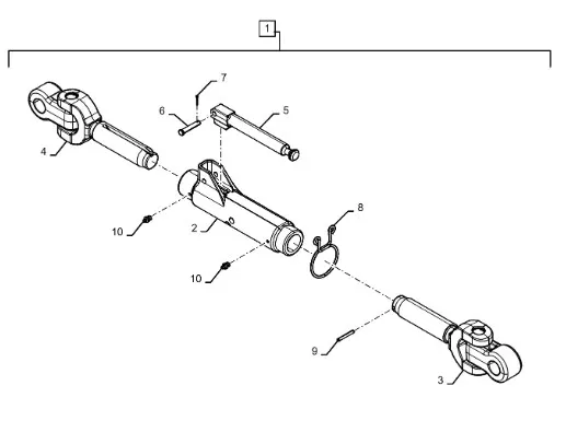 48060600 - Рукоятка корп. тяги верхн. нав. задн. TGT8./Mg.